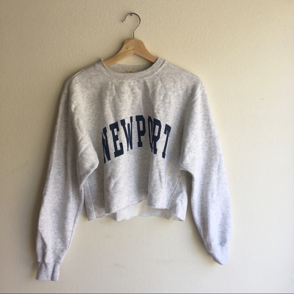 Brandy Melville cropped newport sweatshirt!